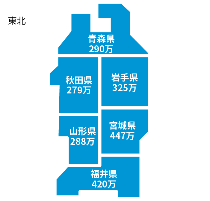 令和4年バス運転手都道府県別平均年収一覧 東北