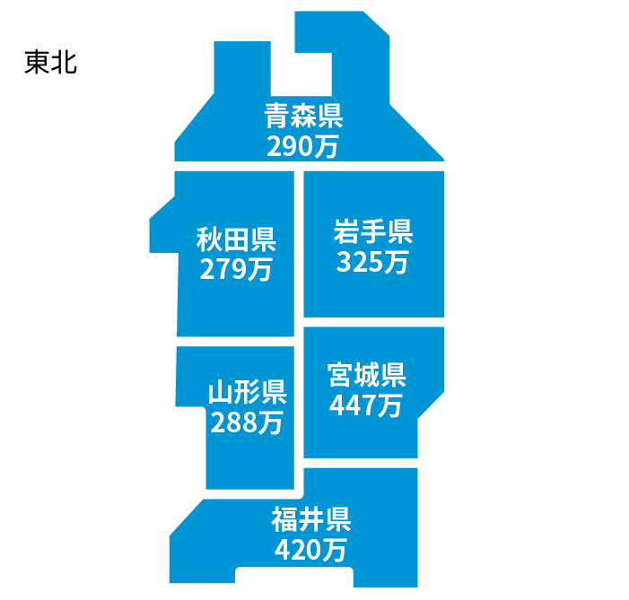 令和4年巴士司机各都道府县平均年收入一览 东北